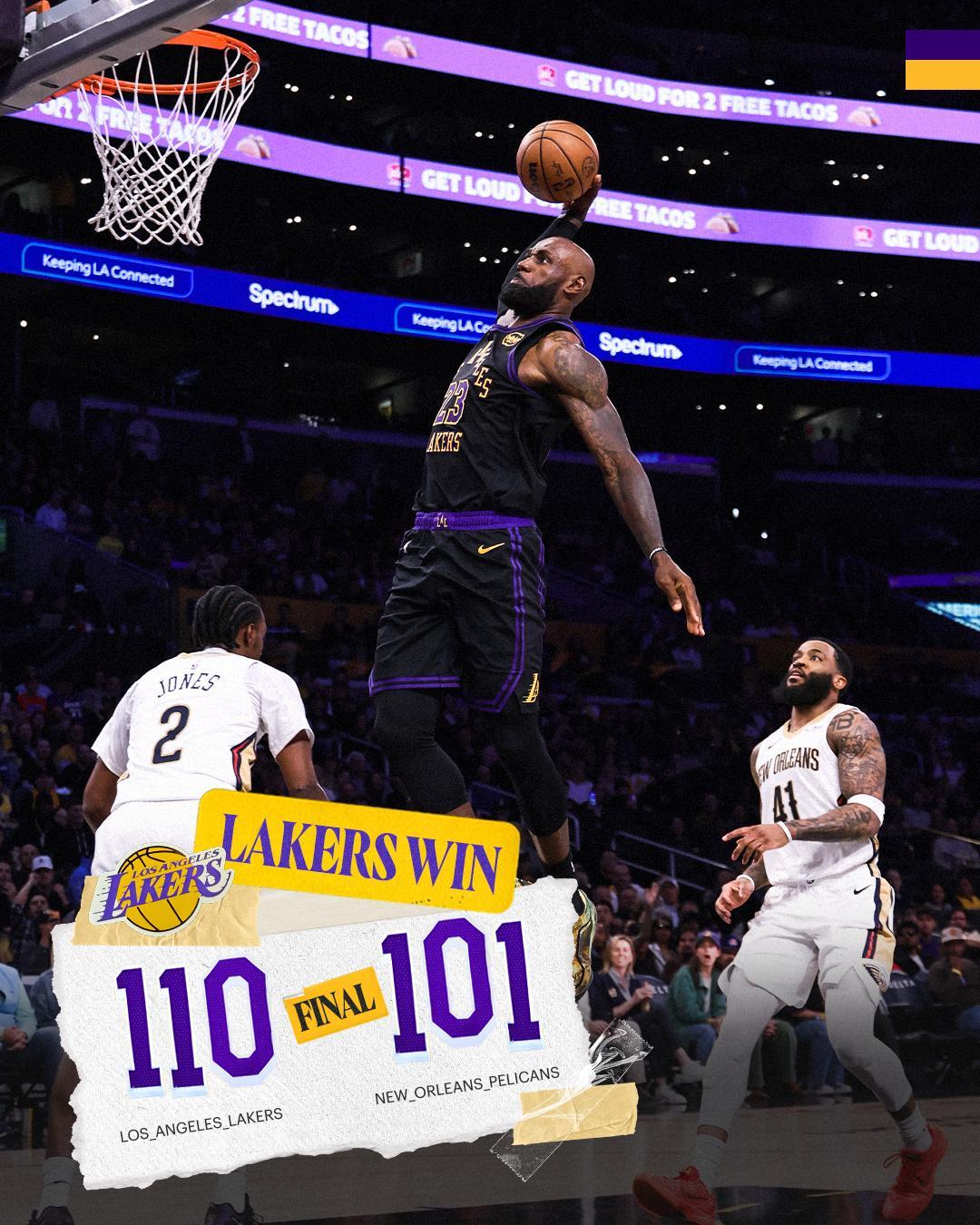 开云登录网址入口-湖人胜鹈鹕取3连胜!看到锡安逐渐平庸,才懂詹姆斯真的被低估了